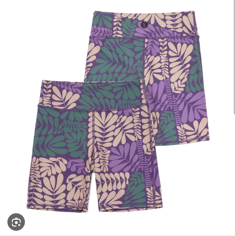 Parks Project "Big Sur" Fern bike shorts, M